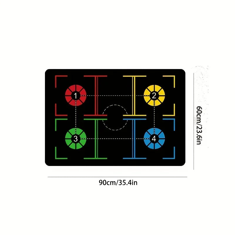 Basketball Dribble Training Mat – Non-Slip Indoor Footwork & Ball Control Aid