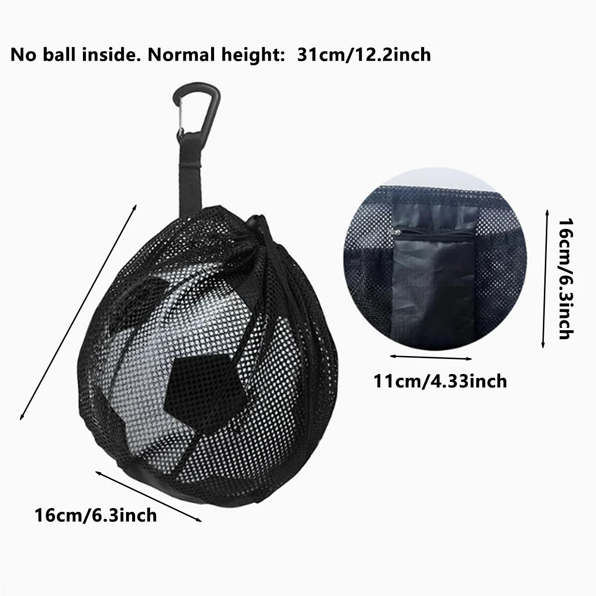 Portable Mesh Drawstring Sports Bag