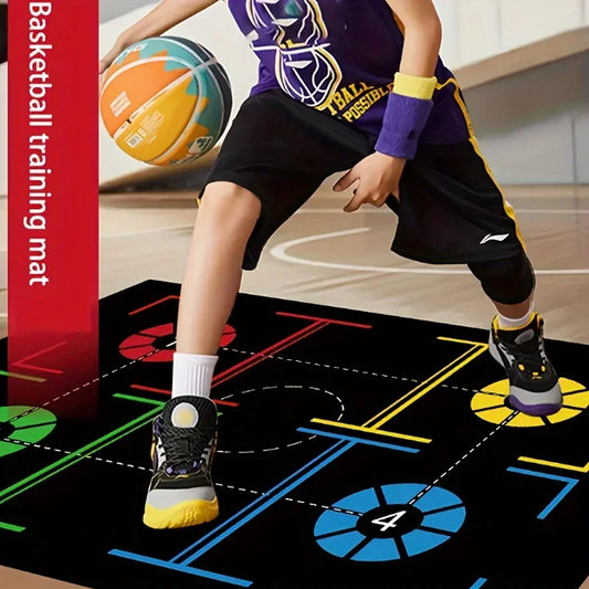Basketball Dribble Training Mat – Non-Slip Indoor Footwork & Ball Control Aid